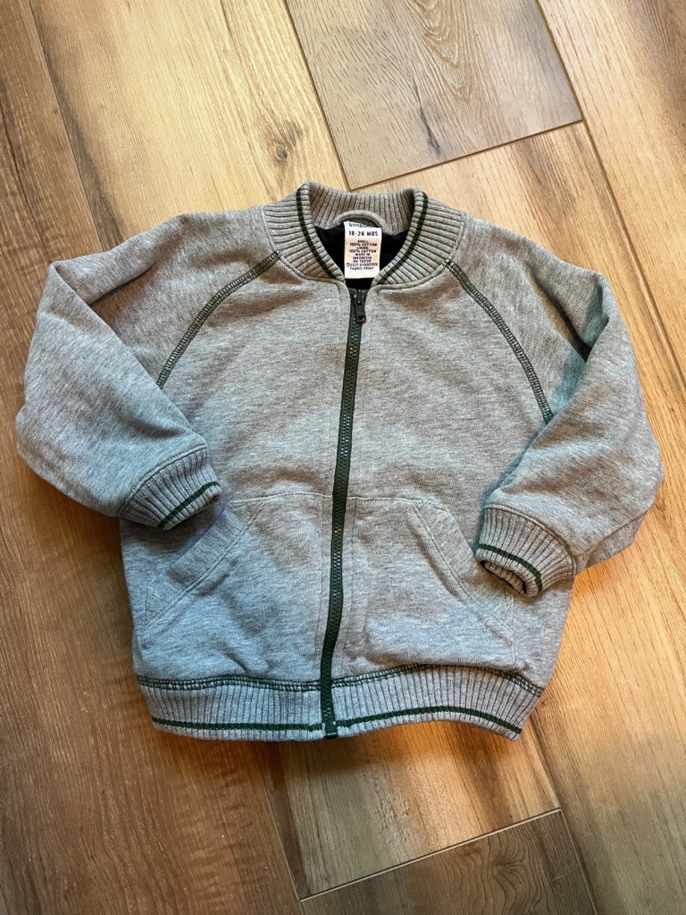 Gymboree Kids Grey Zip Front Sweatshirt Jacket